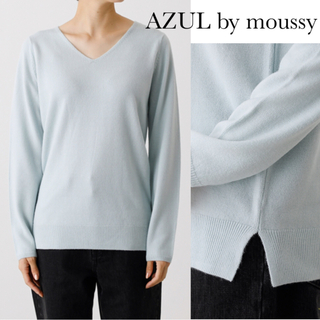 アズールバイマウジー(AZUL by moussy)のアズールバイマウジー Ｖネック ニット トップス(ニット/セーター)