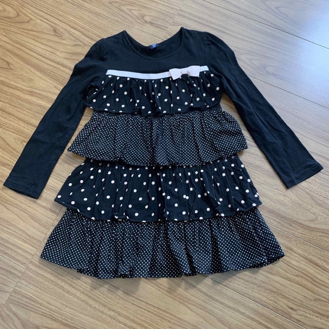 babyGAP(ベビーギャップ)のティアードチュニックワンピ キッズ/ベビー/マタニティのキッズ服女の子用(90cm~)(ワンピース)の商品写真