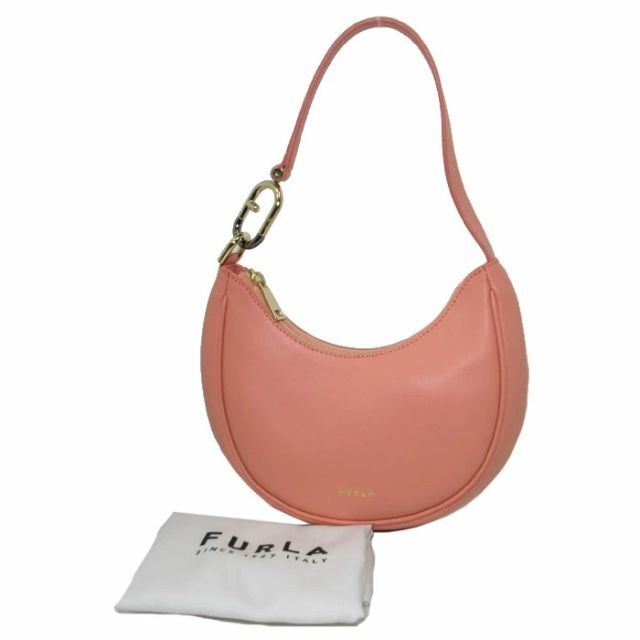 【新品】フルラ ショルダーバッグ FURLA レザー プリマヴェーラ S セミショルダー 肩がけ WB00475 AX0733 PO000(サーモンピンク系) ブティック レディース