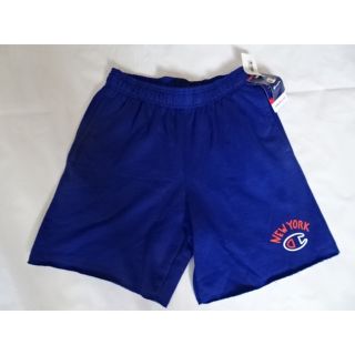 チャンピオン(Champion)のチャンピオン【NEWYORK】ロゴ スウェットショートパンツUS M ブルー(ショートパンツ)