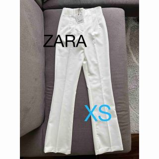 ザラ(ZARA)のZARA ハイウエストパンツ XS 新品未使用(カジュアルパンツ)