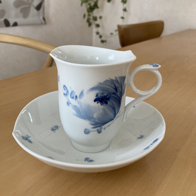 MEISSEN - マイセン 青い花 コーヒーカップ&ソーサーの+