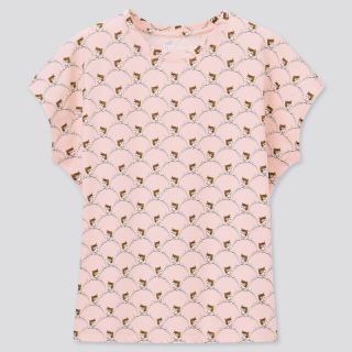 ユニクロ(UNIQLO)のユニクロ　ポールアンドジョー　ネコ　ピンク　Tシャツ　M(Tシャツ(半袖/袖なし))