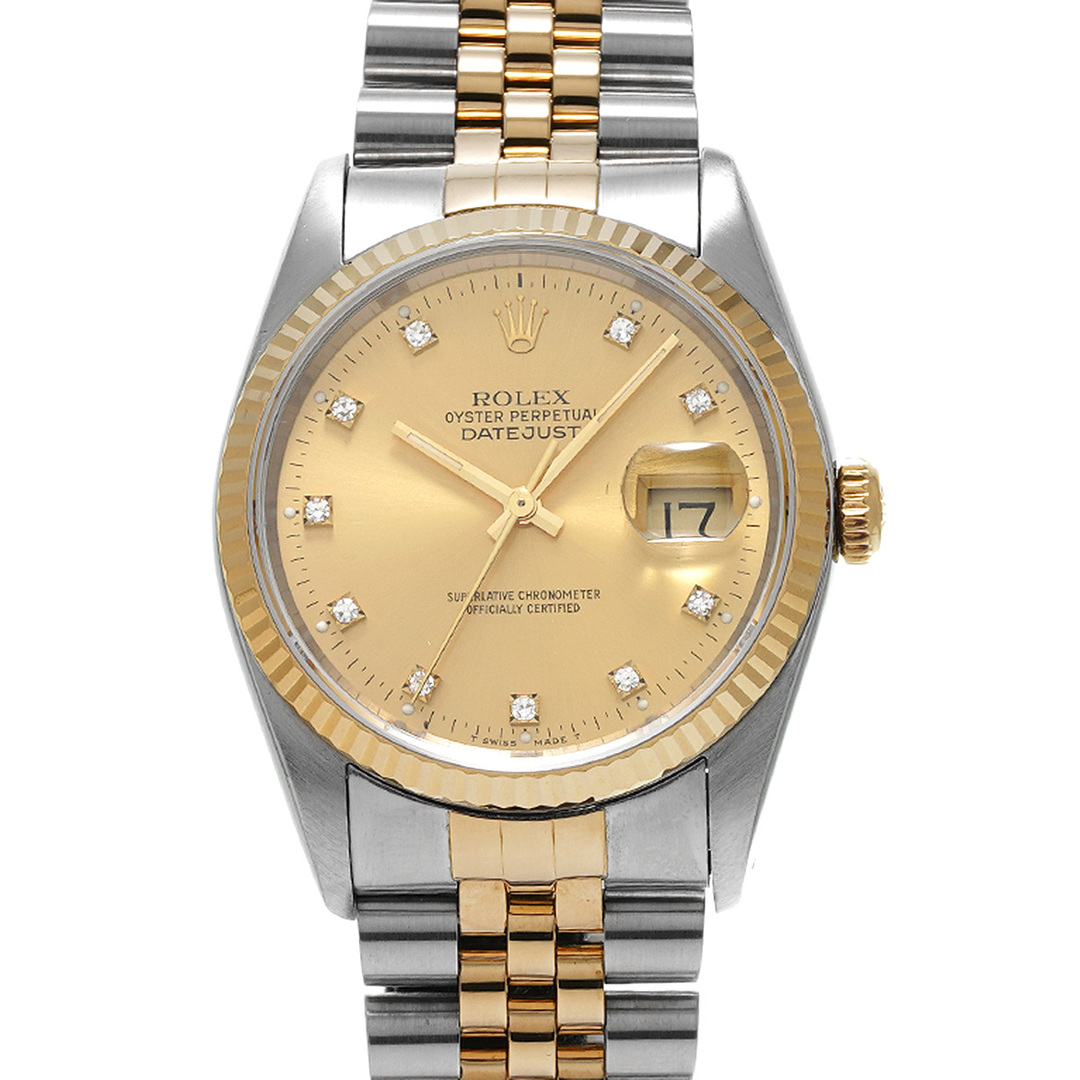 ロレックス ROLEX 16233G X番(1991年頃製造) シャンパン /ダイヤモンド メンズ 腕時計
