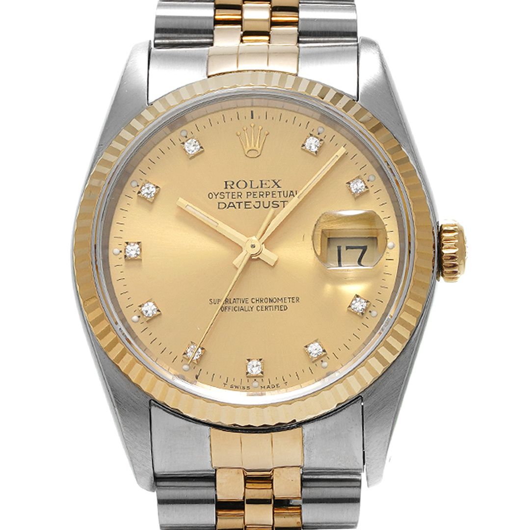 ロレックス ROLEX 16233G X番(1991年頃製造) シャンパン /ダイヤモンド メンズ 腕時計