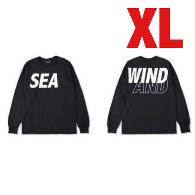 新品】WIND AND SEA L/S T-shirt ブラック XL 素敵でユニークな