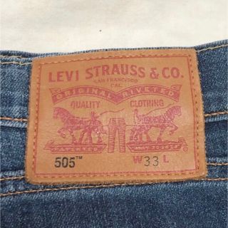 リーバイス(Levi's)のリーバイス　505 w33 デニム　古着　メンズ　レディース　ジーンズ(デニム/ジーンズ)