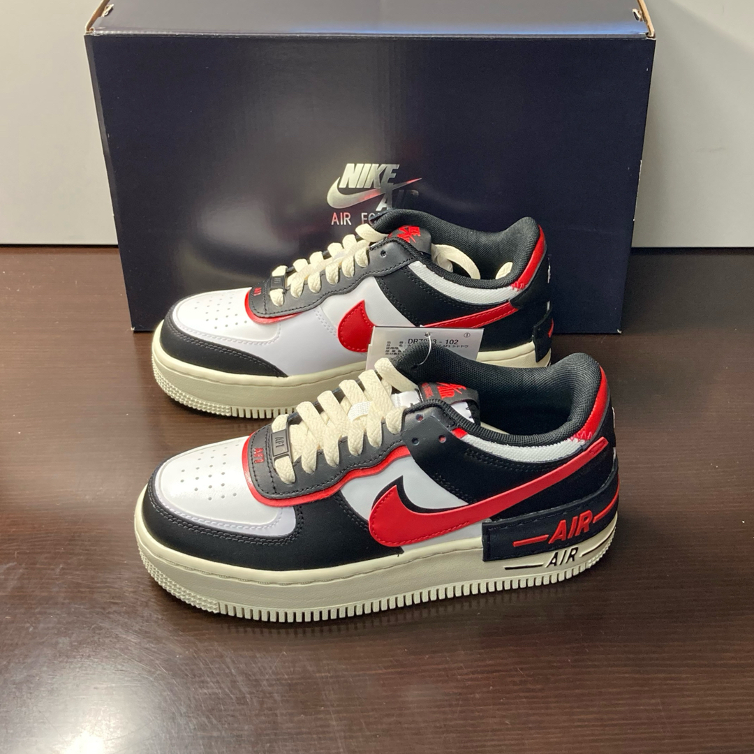 NIKE - 【新品22.5cm】NIKE エアフォース1シャドウ ホワイト/ブラック
