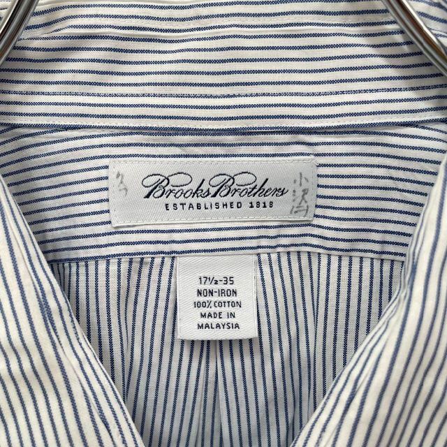 Brooks Brothers(ブルックスブラザース)の【大人の魅力】ブルックスブラザーズ　ストライプ　長袖シャツ　青白　17 1/2 メンズのトップス(シャツ)の商品写真
