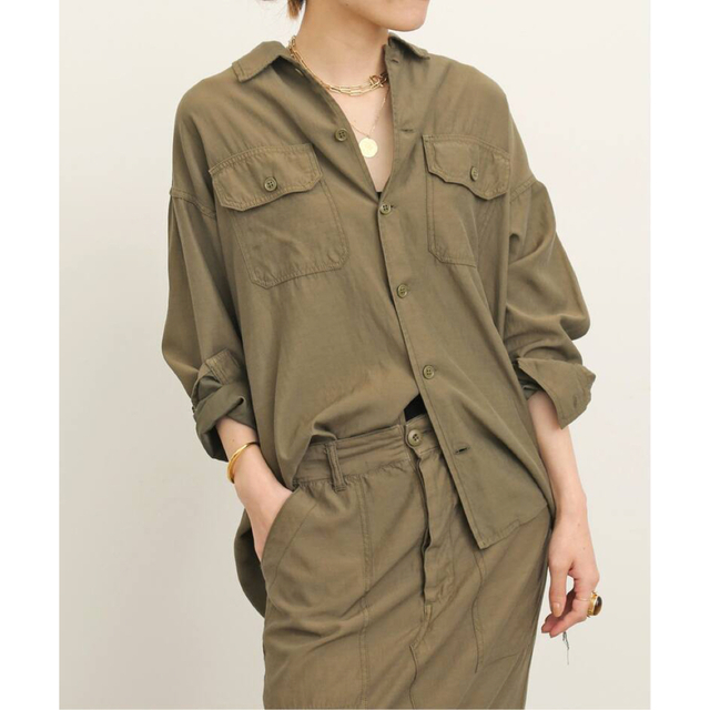 L'Appartement REMI RELIEF Military Shirt