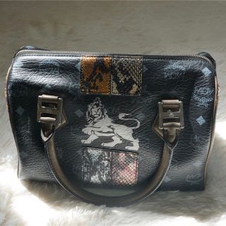 MCM - 【MCM】 ミニボストン バッグ ミュンヘンライオン ヴィセトス