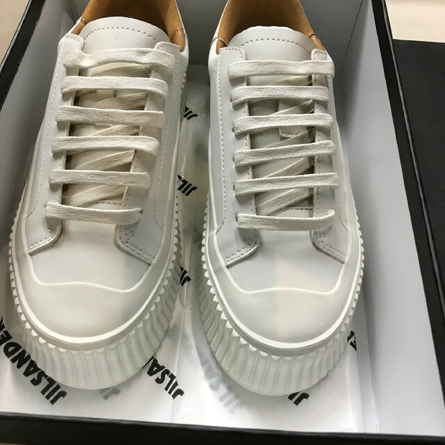 ジルサンダーJIL SANDERレザースニーカー 37 13750円 【ポイント10倍