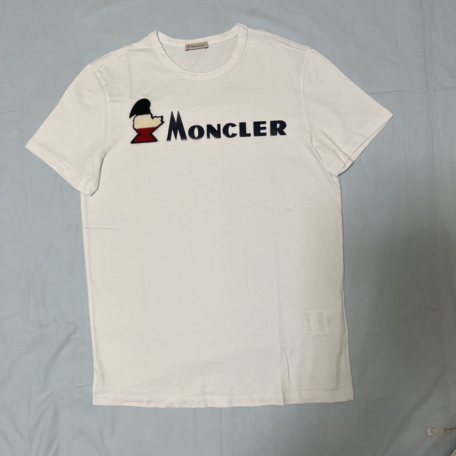 MONCLER - モンクレール白ロゴTシャツの通販 by のんち's shop