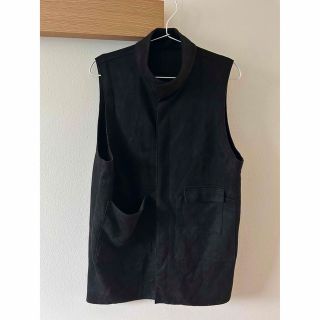 新品 ENOF SUEDE VEST イナフ スウェードベスト 黒の通販 by