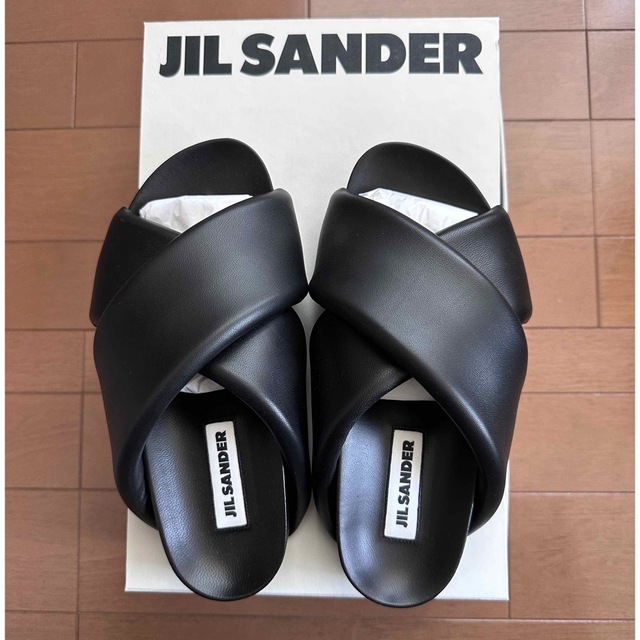 JILSANDER ジルサンダー レザークロスストラップサンダル - サンダル