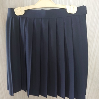 紺色プリーツスカート　サイズ130(ひざ丈スカート)