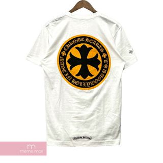 クロムハーツ(Chrome Hearts)のCHROME HEARTS Yellow CH Plus Tee クロムハーツ イエローCHプラスTシャツ 半袖カットソー CHクロス ロゴプリント ポケT ホワイト×マスタード サイズM【230503】【新古品】【me04】(Tシャツ/カットソー(半袖/袖なし))