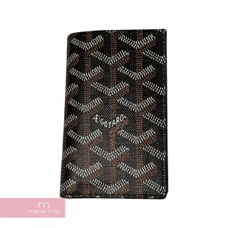 ゴヤール(GOYARD)のGOYARD Saint-Pierre Card Wallet STPIE2PMLTY12CL12P ゴヤール サン・ピエールカードホルダー ウォレット 名刺入れ カードポケット 札入れ レザー ブラック×ブラウン【230503】【新古品】【me04】(名刺入れ/定期入れ)