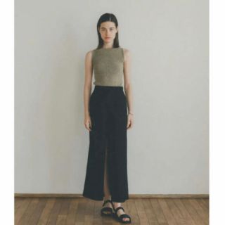 クラネ(CLANE)のCLANE DEEP SLIT SHORT PANTS LAYER SKIRT(ショートパンツ)