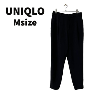 ユニクロ(UNIQLO)のユニクロ アンクルパンツ テーパードパンツ ズボン オフィスカジュアル 黒(クロップドパンツ)