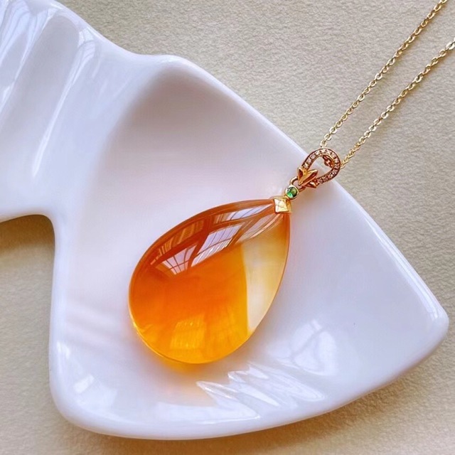⭐︎【高級】シトリン ペンダントトップ k18 12.1g | mawadgroup.com