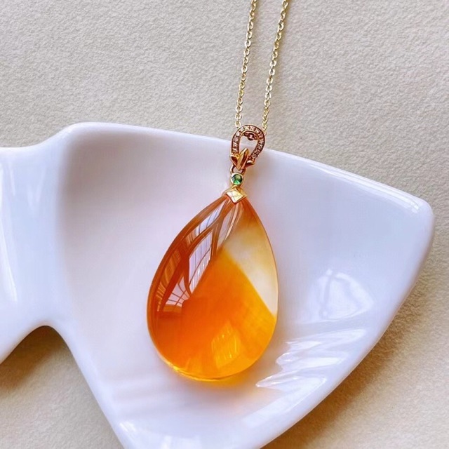 ⭐︎【高級】シトリン ペンダントトップ k18 12.1g | mawadgroup.com