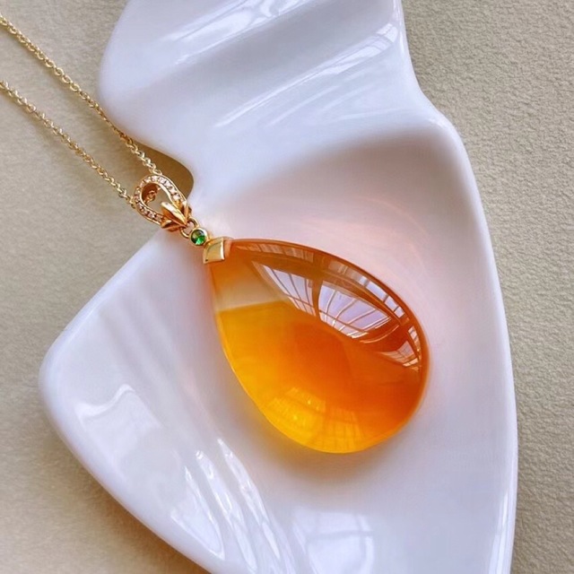 ⭐︎【高級】シトリン ペンダントトップ k18 12.1g | mawadgroup.com