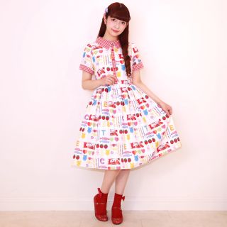 エミリーテンプルキュート(Emily Temple cute)のpop'n CANDY ワンピース(pop'n CANDY dress)(ひざ丈ワンピース)