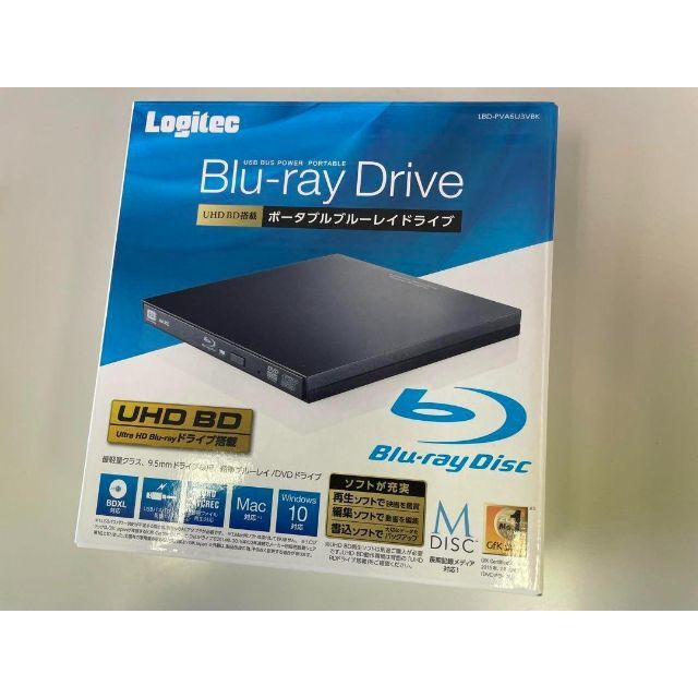 LBD-PVA6U3V Blu-ray Drive ポータブルブルーレイドライブLogitec