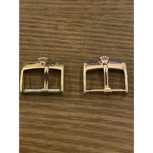 貴重 ロレックス 尾錠 16mm イエロー ピンクゴールド 2個セット 金張り