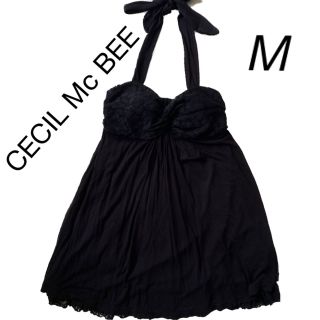 セシルマクビー(CECIL McBEE)の未使用品 CECIL McBEE ホルターネック チューブトップ(ベアトップ/チューブトップ)