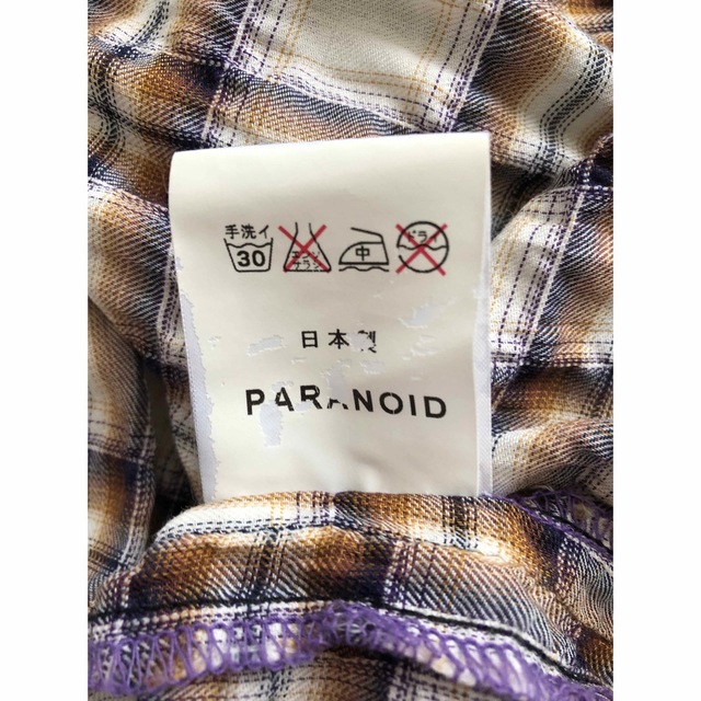 PARANOID(パラノイド)のチェックシャツ　S  長袖 メンズのトップス(シャツ)の商品写真