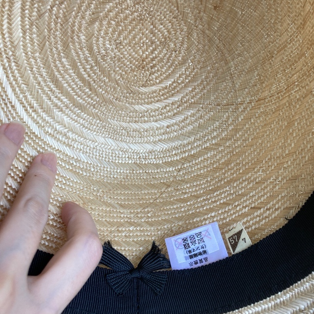 【未使用新品】石田製帽　麦わら レディースの帽子(麦わら帽子/ストローハット)の商品写真