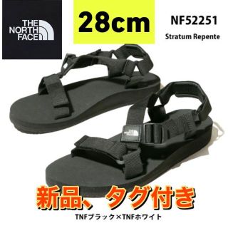 ザノースフェイス(THE NORTH FACE)の新品 ノースフェイス ストレイタム レペンテ 28.0cm  ブラック(サンダル)