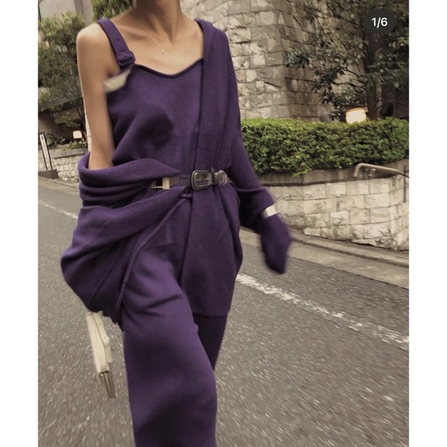 Ameri VINTAGE - ENSEMBLE KNIT ROMPERS Mの通販 by mei shop|アメリ