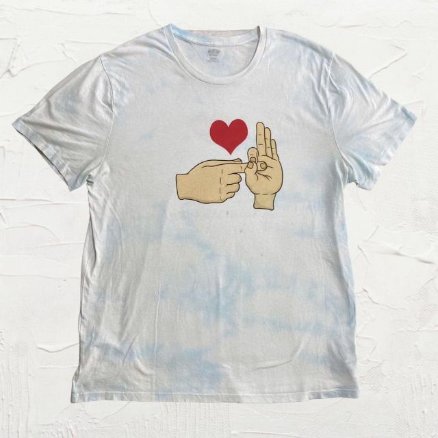 JWM  ビンテージ   白 ラブ　ハンドサイン　セックス Tシャツ メンズのトップス(Tシャツ/カットソー(半袖/袖なし))の商品写真