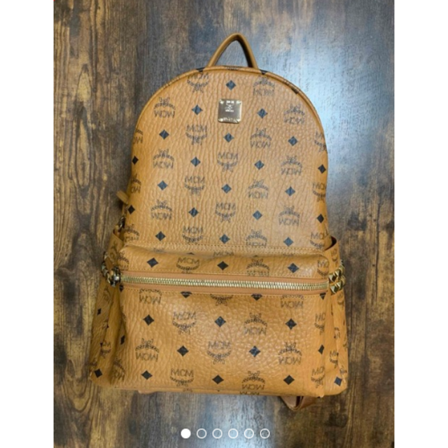エムシーエム MCM リュック バックパック サイドスタッズ コニャック