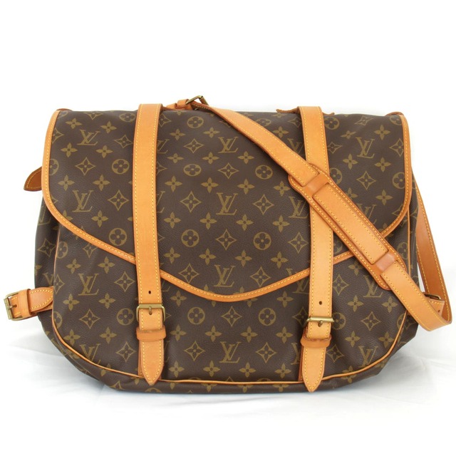 美品『USED』 LOUIS VUITTON ルイ・ヴィトン ソミュール43 M42252 ショルダーバッグ モノグラムキャンバス モノグラム