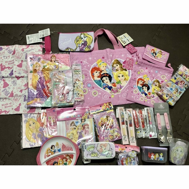 Disney(ディズニー)の入園＆入学グッズ24点セット！　ディズニープリンセス キッズ/ベビー/マタニティのキッズ/ベビー/マタニティ その他(その他)の商品写真