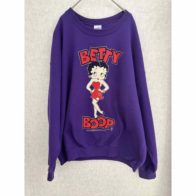 新品　ベティちゃん　BETTY BOOP オーバーサイズ　スウェット　3L 薄紫