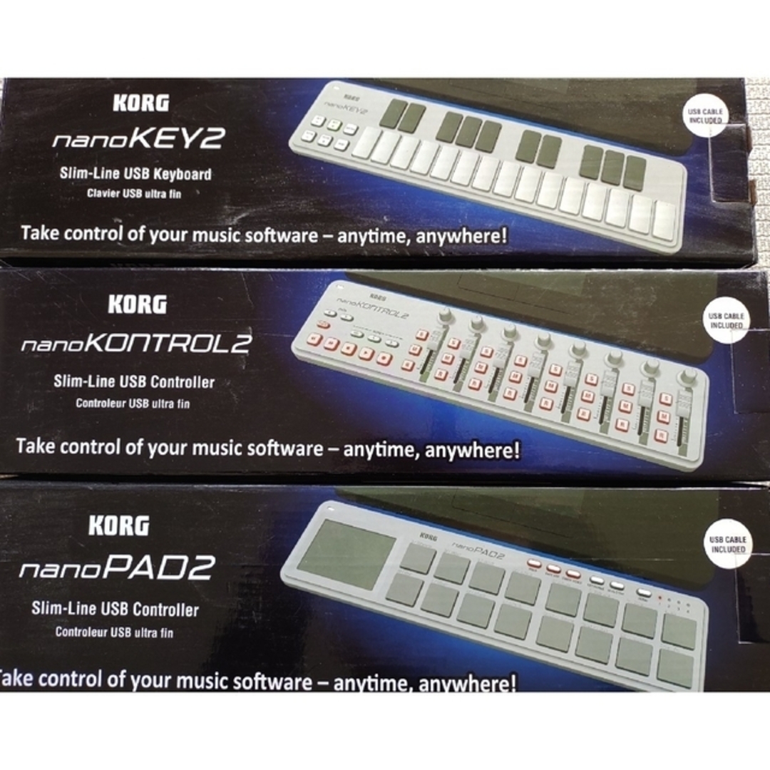 KORG(コルグ)のKORG　nanoPAD2,KEY2,KONTROL2セット 楽器のDTM/DAW(MIDIコントローラー)の商品写真