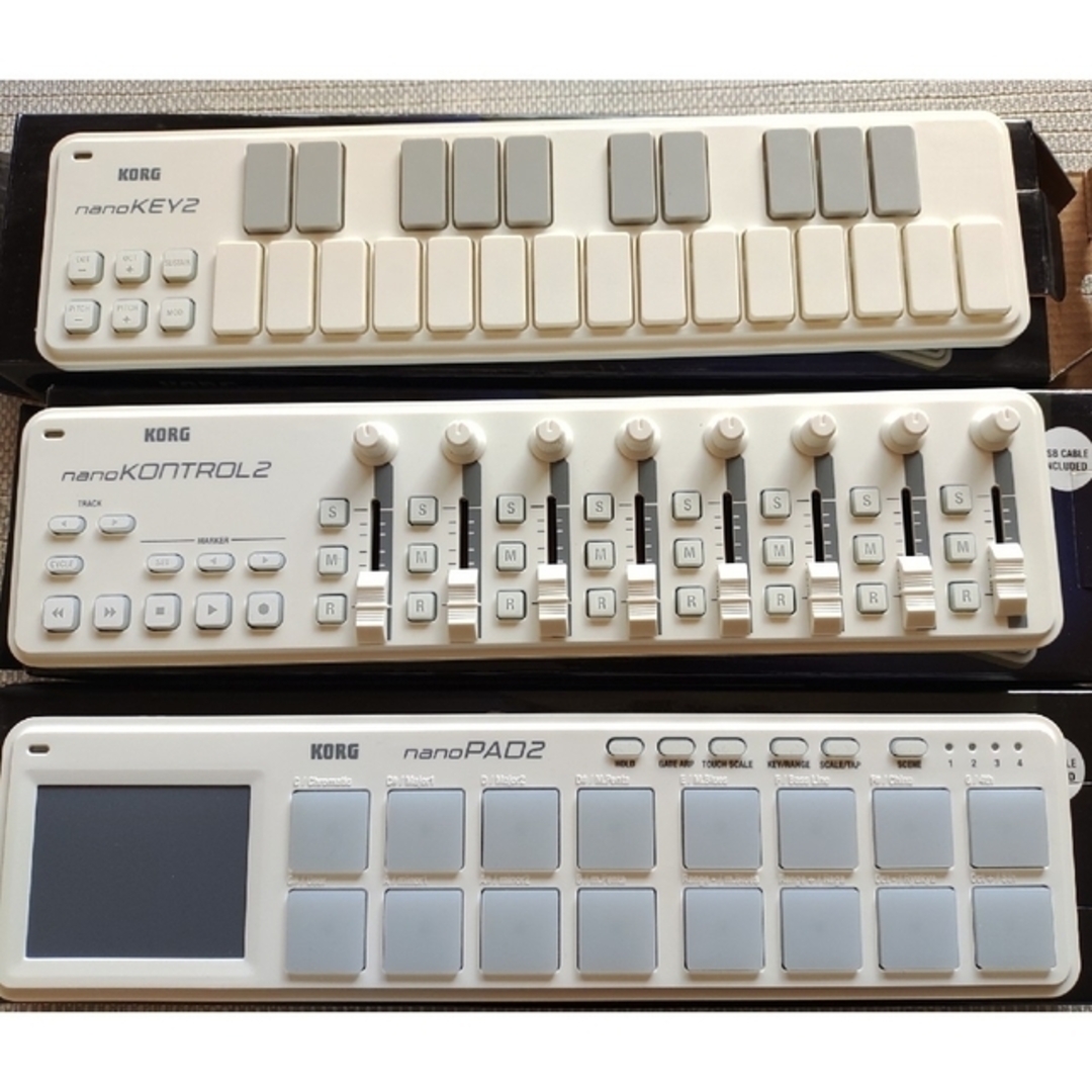 KORG(コルグ)のKORG　nanoPAD2,KEY2,KONTROL2セット 楽器のDTM/DAW(MIDIコントローラー)の商品写真