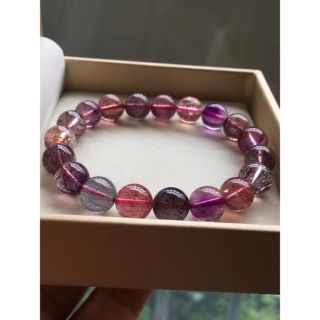 ⭐︎【高級】フラワー パープルルチル スーパーセブン ブレスレット