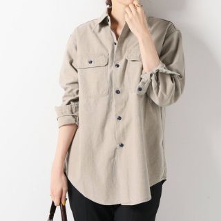 マディソンブルー  バックサテン シャツ L/S SHIRT L SATIN