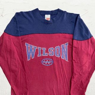 JWA wilson USA製 赤 ウィルソン　ロゴ　ラグラン 長袖　Tシャツ(Tシャツ/カットソー(七分/長袖))