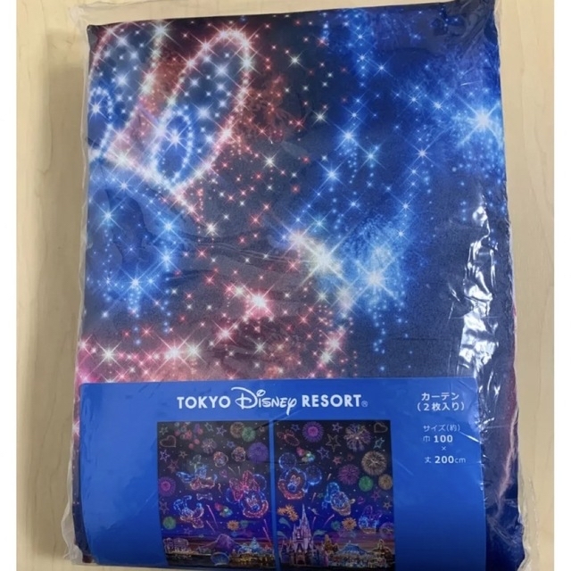 【未使用】東京ディズニーリゾート ◆ 花火 夜空 カーテン&キーチェーン