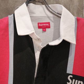 Supreme - 【ラグビー ワンポイント】Supreme stripe rugby shirtの