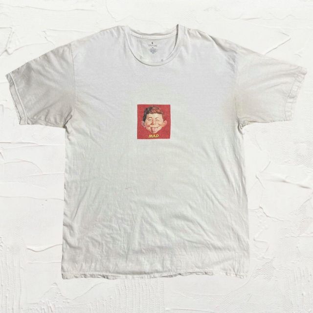 JVU ビンテージ  パキスタン製 白 マッドマガジン　MAD Tシャツ メンズのトップス(Tシャツ/カットソー(半袖/袖なし))の商品写真