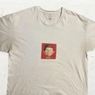 JVU ビンテージ  パキスタン製 白 マッドマガジン　MAD Tシャツ(Tシャツ/カットソー(半袖/袖なし))