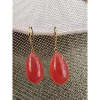 ⭐︎【高級】天然 インカローズ ピアス k18 5.53gの通販 by Rui|ラクマ